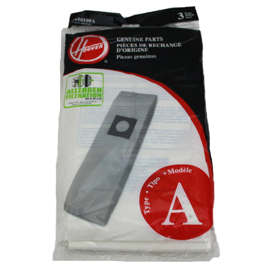 Hoover Type A Allergen Top Fill 3 Pk Paper Bags