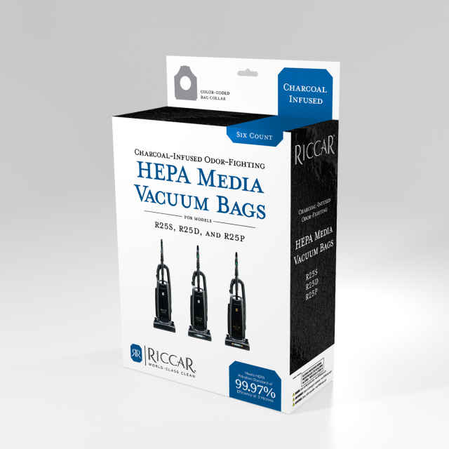 R25 Charcoal-Infused HEPA Media Bags